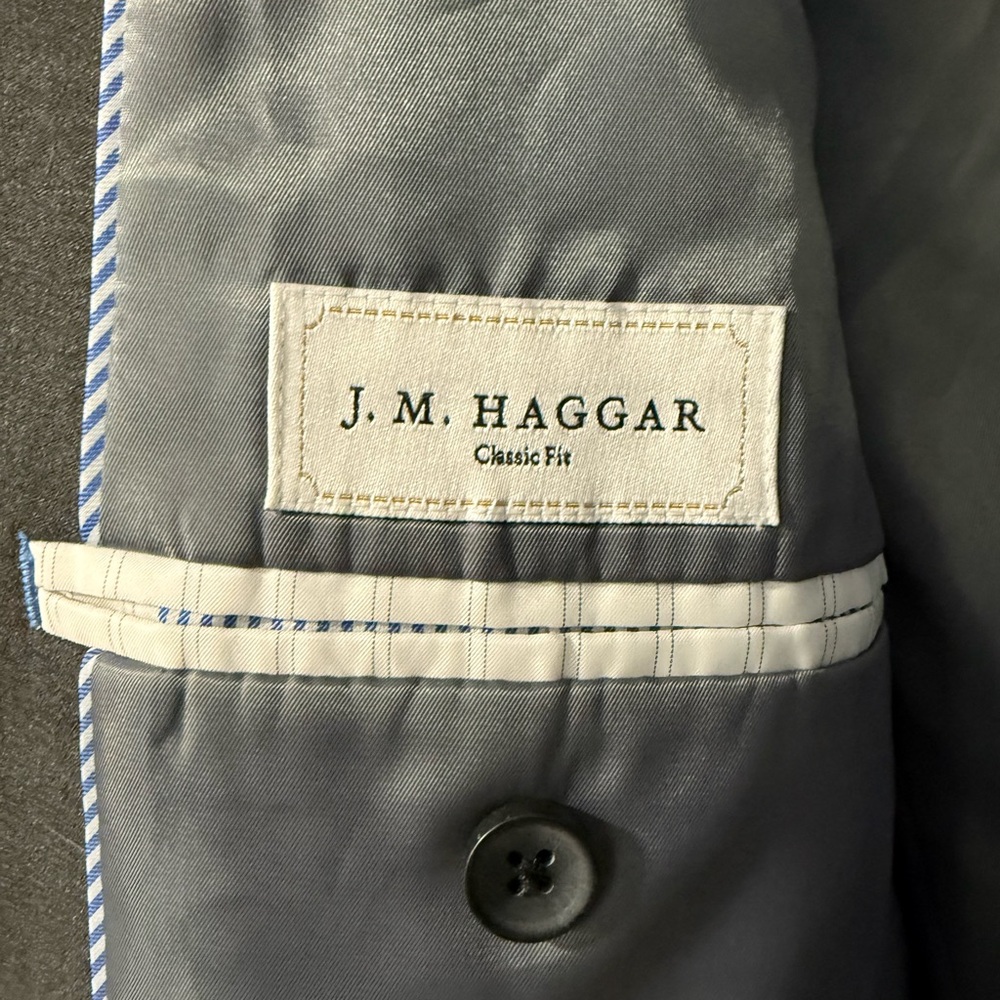 J. R. Haggar Charcoal Men's Blazer - Picture 2 of 3